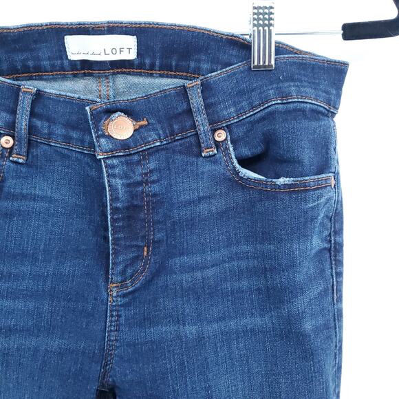 Ann Taylor Loft Women Modern Skinny Med Wash Skinny Jean Slight Stretch| 4/27 - Picture 3 of 12